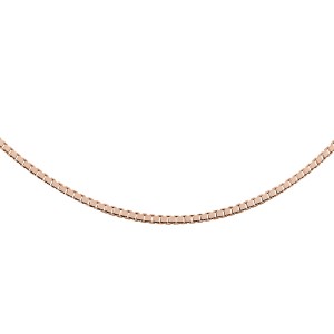 Lantisor argint placat cu aur roz 50 cm model venetian DiAmanti KVD019NRG-50cm-DIA (Argint 925‰ 2,6 g.)